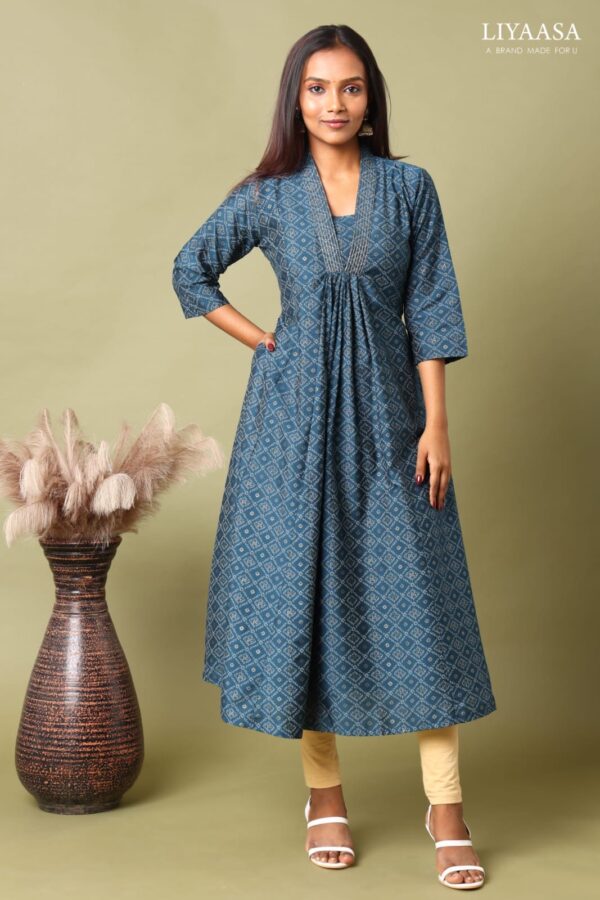 Anarkali V neck Kurtis