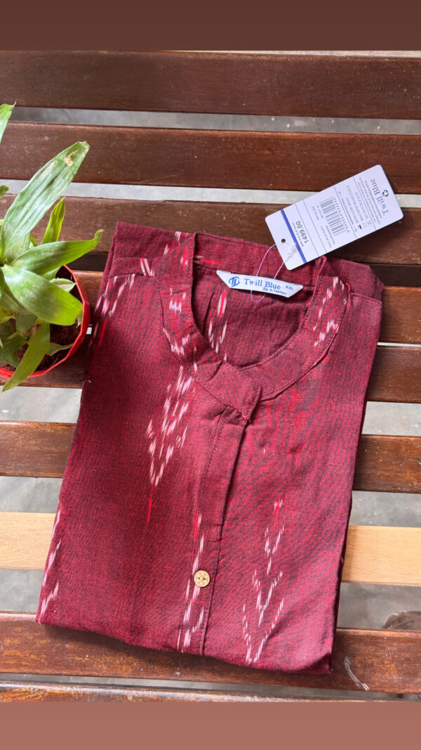Ikkat Aline Cotton Kurtis
