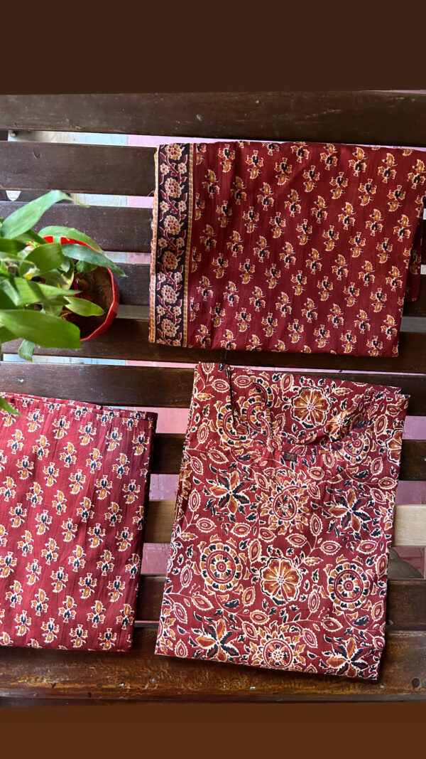 Kalamkari Cotton 3pc sets