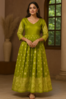 Jacquard gown