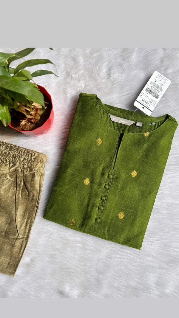 Silk butta kurti sets with lining