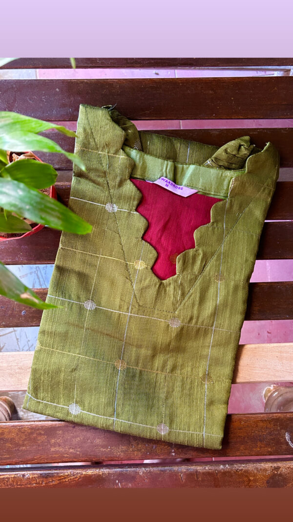 Raw silk Kurti with lining