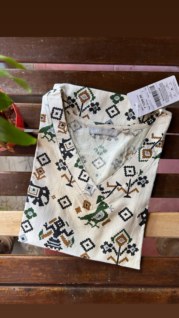 Warli flex Cotton Kurtis