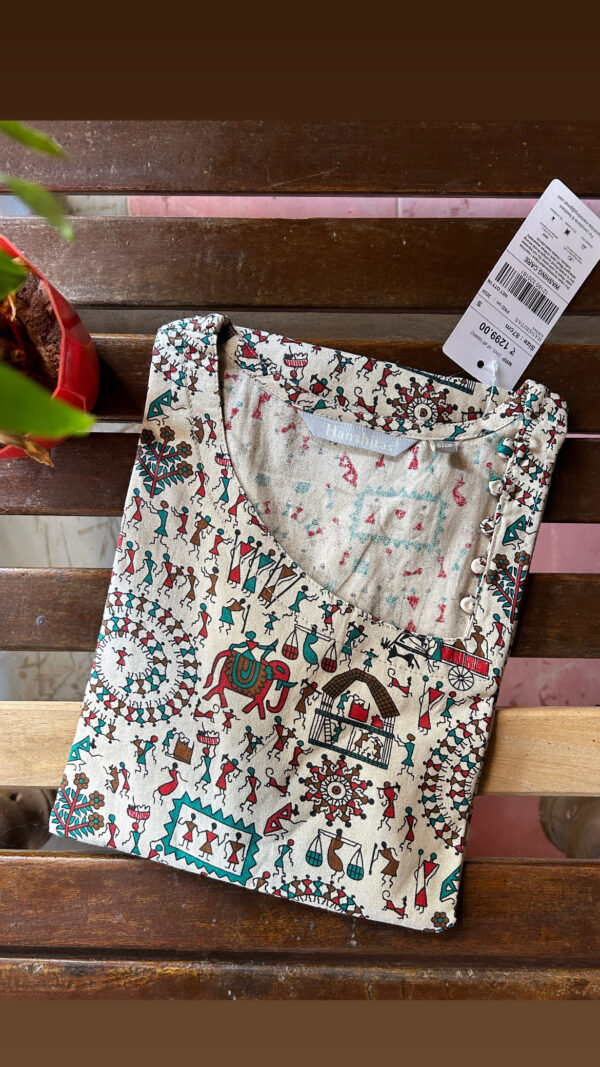 Warli flex Cotton Kurtis