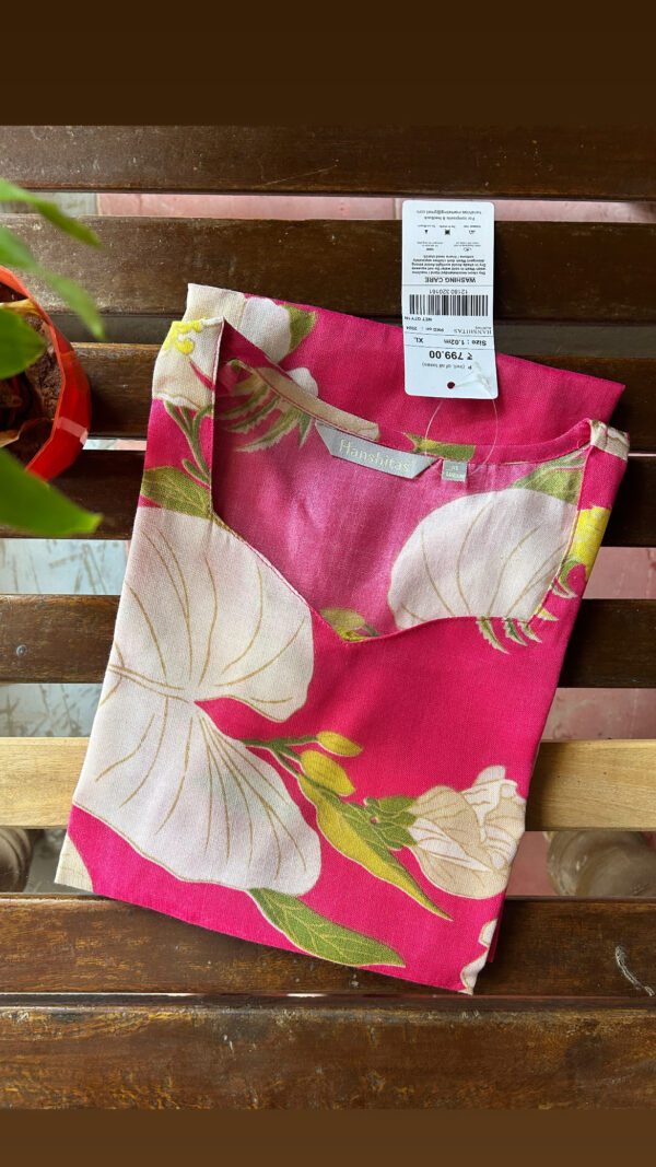 Slub linen Kurtis