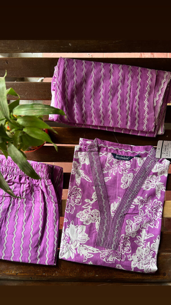 Cambric cotton 3pc sets