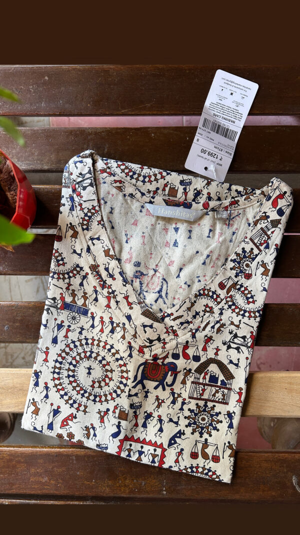 Warli flex Cotton Kurti