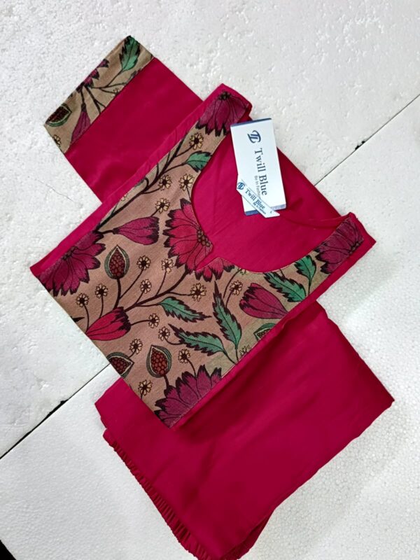 Digital silk kurti sets