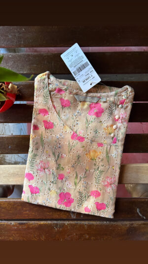 Hakoba cotton Kurti with lining