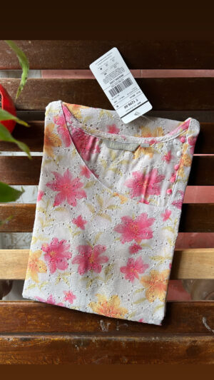 Hakoba cotton Kurti with lining