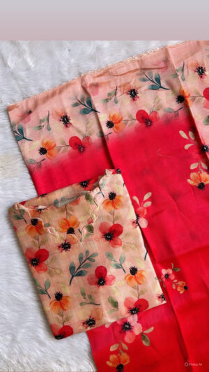 Russian silk kurti with dupatta