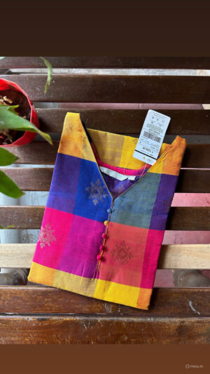Raw silk Kurti with lining