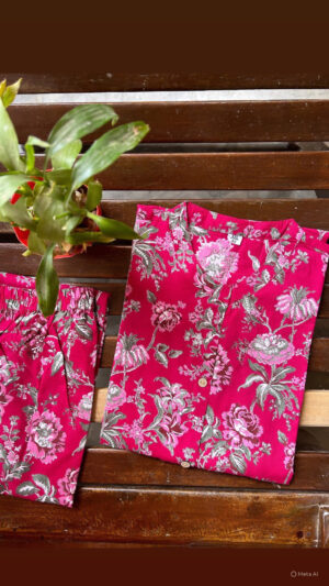 Cotton kurti & palazzo coord Sets