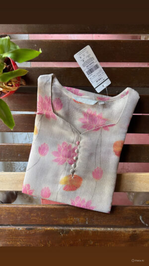 Tissue silk Kurti with lining