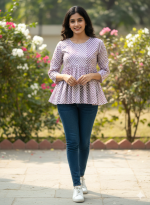 Short peplum kurtis