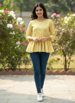 Short peplum kurtis