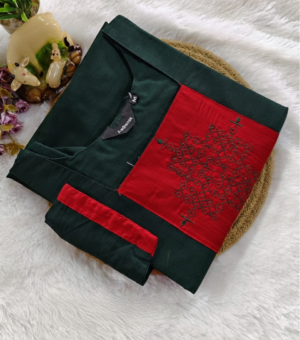 Kolam silk cotton Kurti with lining