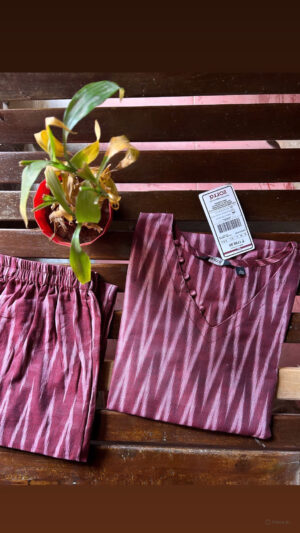 Ikkat cotton kurti sets
