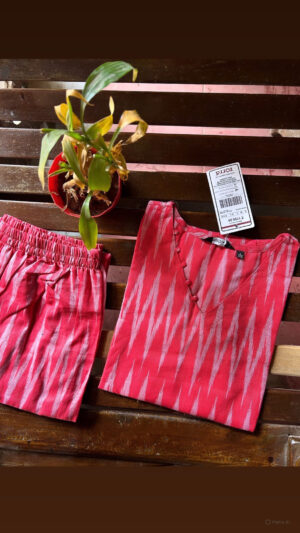 Ikkat cotton kurti sets