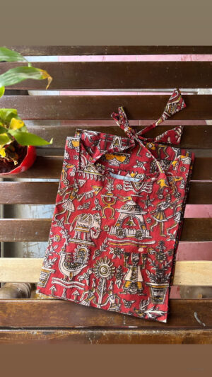 Kalamkari Noodle neck Kurtis