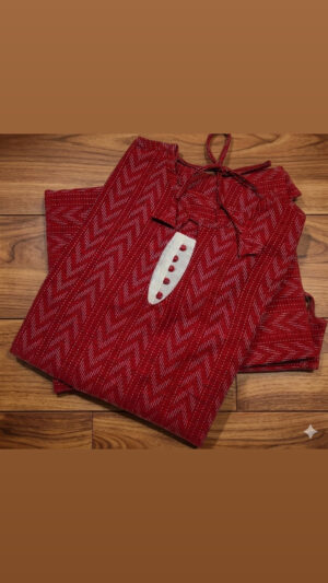 Cotton kurti with back knot
