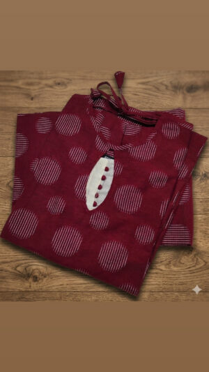 Cotton kurti with back knot