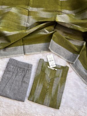 Ikkat 3pc sets with lining