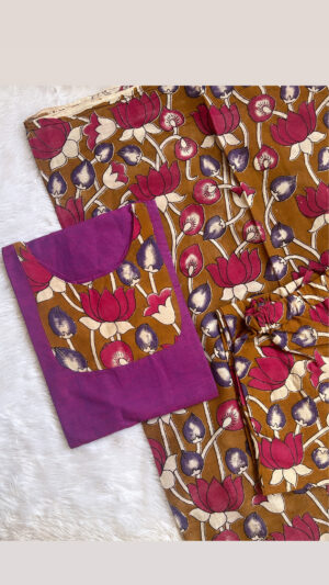 Kalamkari cotton 3pc sets