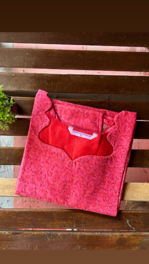 Hakoba kurti with lining