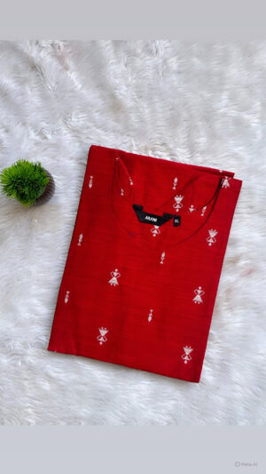 Handloom kurti with lining