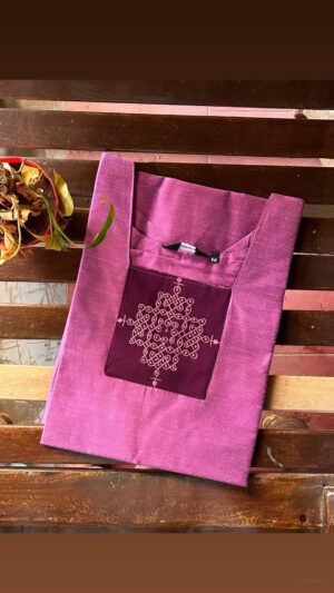 Silk cotton kurti with lining