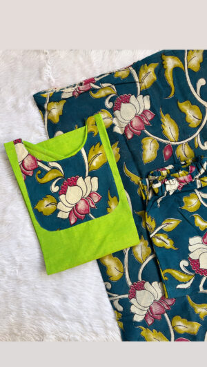 Kalamkari cotton 3pc sets