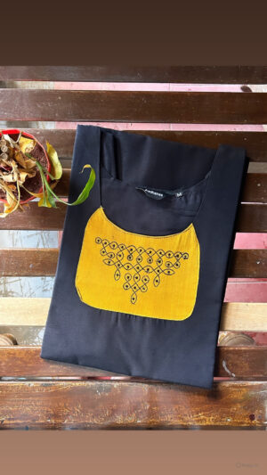 Silk cotton kurti with lining