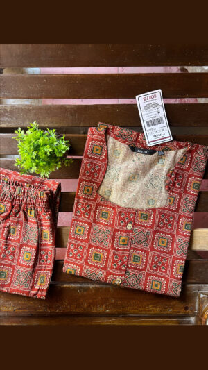 Flex cotton Aline kurti sets