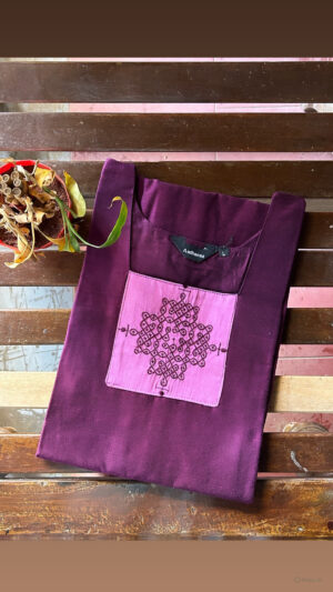 Silk cotton kurti with lining