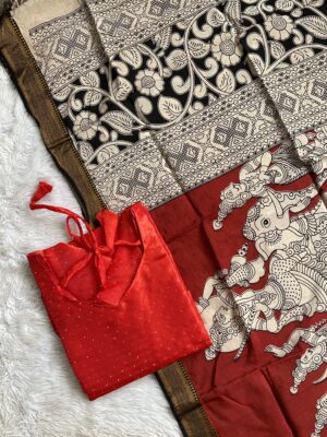 Party wear kurti & chennuri silk dupatta
