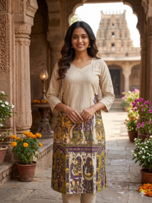 Kalamkari cotton kurtis