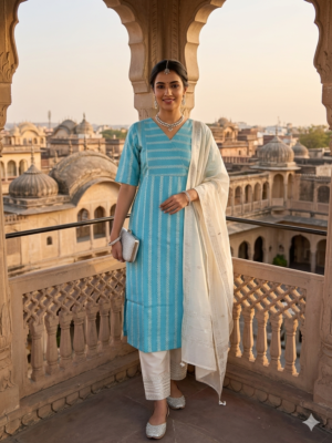 Banarasi silk kurti with lining