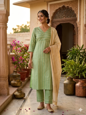 Banarasi silk kurti with lining