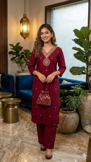 Gadwal silk Kurti Sets