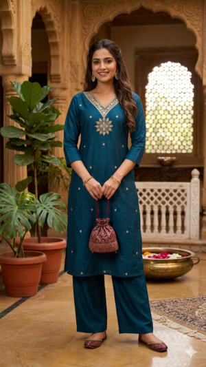 Gadwal silk Kurti Sets
