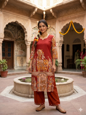 Kalamkari cotton kurtis