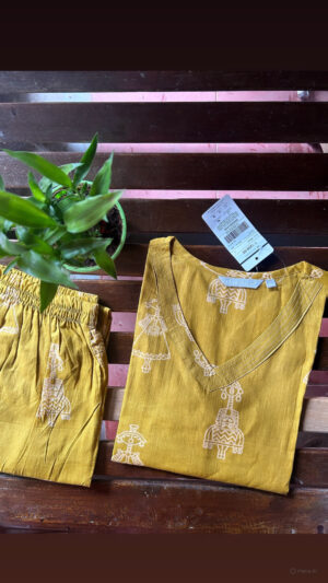 Cambric cotton Kurti Sets