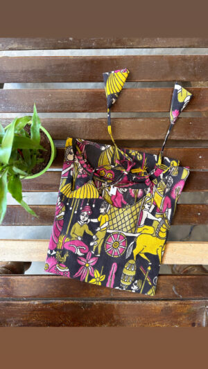 Noodle neck kalamkari kurtis
