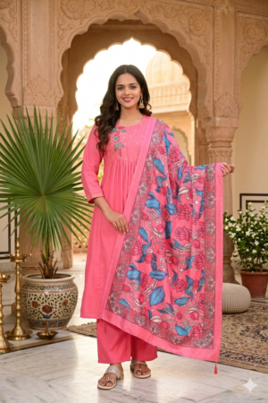 Mul Chanderi Aline 3pc sets with lining