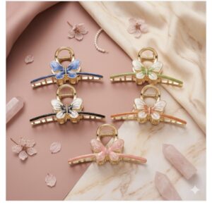 Butterfly  Metal Hair Claw big (11cm)