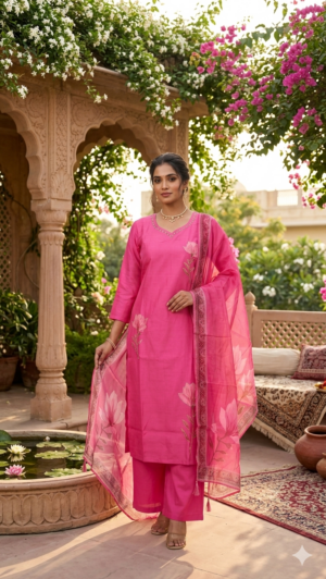 Butter silk 3pc set with lining