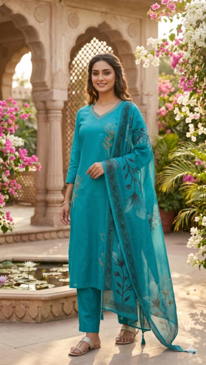 Butter silk 3pc set with lining