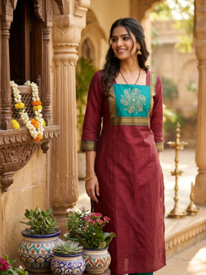Mangalgiri cotton kurti