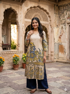 Kalamkari cotton kurtis